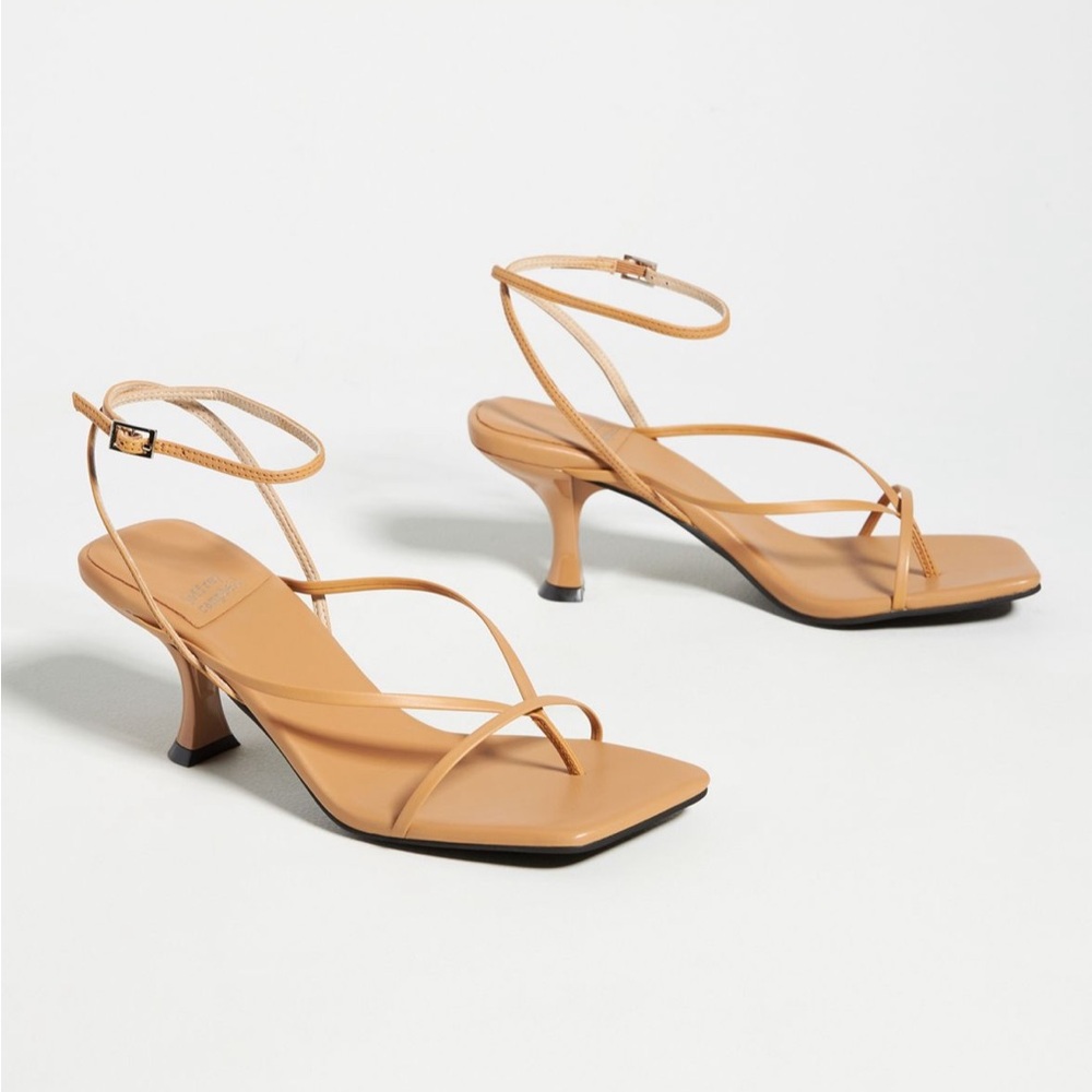 Jeffrey Campbell Fluxx Kitten Heel Sandals with Ankle Strap